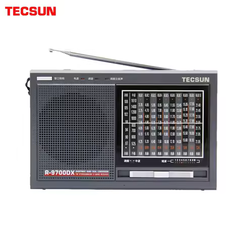 TECSUN R-9700DX Original Guarantee SW/MW High Sensitivity World Band Radio Receiver With Speaker Tec
