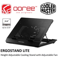 COOLER MASTER NOTEPAL ERGOSTAND LITE COOLER PAD WITH SUPPORT UP TO 15.6" LAPTOP & FAN SPEED ADJUSTAB