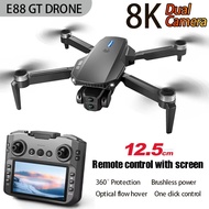 E88GT Dual Camera Quadcopter with 4.3 Inch Display - Optical Flow Altitude Hold, 1080P HD Video, 50X