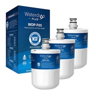 Waterdrop Plus 5231JA2002A Refrigerator Water Filter Certified by NSF 401&amp;53&amp;42, Replacement for LG® LT500P®, ADQ72910911, ADQ72910901, Kenmore 9890, GEN11042FR-08, 3 Filters