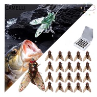 CAMELLI 20PCS Trout Jigs, Fly Fishing Hook Fly Fishing Lures Kit Bionic Fly Fishing Bait, Creativity