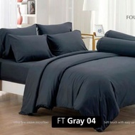 FOUNTAIN ผ้านวม พร้อม ผ้าปูที่นอน 6 ฟุต ฟาวเท่น สีเทา04