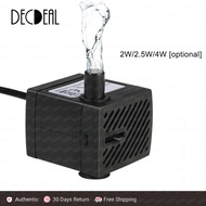 280L/H 4W/2.5W/2W Submersible Water Pump for Aquarium Tabletop Fountains Pond Water Gardens and Hydroponic Systems with One Nozzle 4.9ft(1.5m) Power Cord AC220-240V