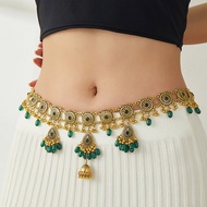 Indian Vintage Water droplet bells Tassels Hip Chain | Ottiyanam | Waist Belt | Indian Hip Chain | S
