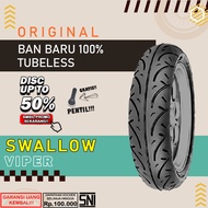 Ban Motor Matic Tubeless Swallow Viper Ring 14 Ban Motor Beat Vario Scoopy Tubles Depan Belakang Sepasang Ring 14