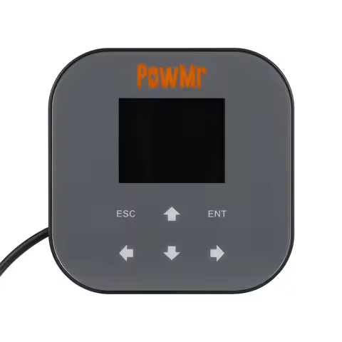 PowMr 45A MPPT Solar Charge Controller Auto 12V/24V PV100V Rotary Knob for Battery Type Selection Ef