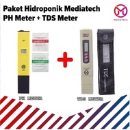 Paket Mediatech Digital PH Meter Dan TDS Meter Alat Ukur Pada AIR - G004 Berkualitas