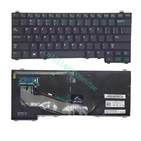 New US Backlit Laptop Replacement Keyboard for Dell E5440 Y4H14 Series Black 0.3