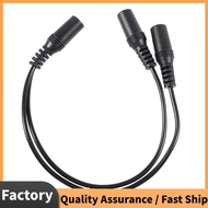 28cm 3.5mm Female to Dual Jack Female Y Splitter Stereo Audio Cable Black