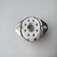 1pcs Ceramic tube socket GZC8-8-Y 8 pin silver plated electronic tube socket outlet for 5B254 4P1Sd