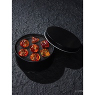 New Colorful Role-Playing Dice Metal Gift Box Set coc Multifaceted Cthulhu Board Game8Acrylic20Numbe