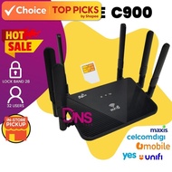 C900 WiFi6 4G/5G SIM Router | Unlimited Data Hotspot | All Telco Support | High-Speed LTE CPE WiFi R