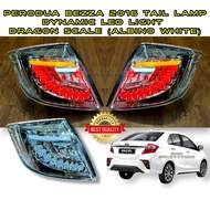 Perodua Bezza 2016-2024 Tail Lamp Dragon Scale V3 Albino White Dynamic With Signal Running Light LED