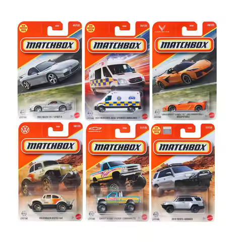 Matchbox 30782 26D Diecast Car Model Porsche Land Rover Fire Truck Alloy Mini Vehicle Collection