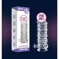 Premium crystal sleeve spike dotted dragon scale sarung condom reusable beaded protruding duri ring 