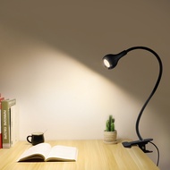 Flexible USB Power Lamp Book Light With Holder Clip Study Reading Lamps Bedside Table Bedroom Decor Nightlamp
