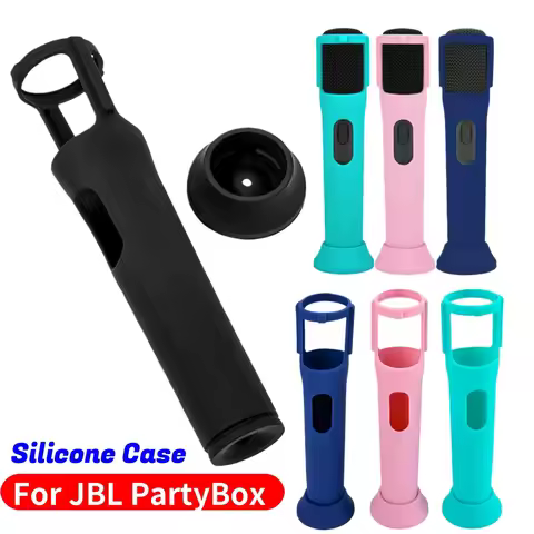 Silicone Case For JBL PartyBox Wireless Microphone Anti-Rolling Protective Case Microphone Cover For