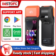 Handheld PDA POS 3GB+32GB with 58mm Receipt Printer 2D Scanner NFC Compatible with Loyverse POS, Gra