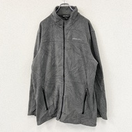 Eddie Bauer 抓絨外套/披肩外套，深灰色，XL 碼，古著。