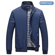 Áo khoác nam chống nắng gió thu đông Doka (DBLS102) chất liệu dù giữ ấm cao cấp màu đen , màu xanh đ