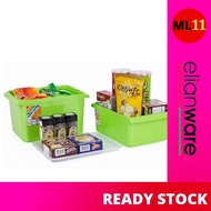 ELIANWARE (3.5L/5L) Mini Underwear Socks Towel Transparent Cover Almari Storage Box Kitchen Organize