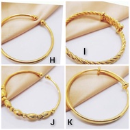 Gelang Tinju Lapis Emas Gelang Tinju Polos ulir