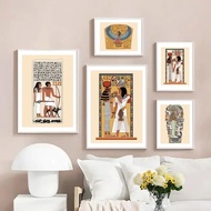 Egyptian Deity Hathor Pharaoh Seti Wall Art Canvas Prints Nordic Style Living Room Home Decor