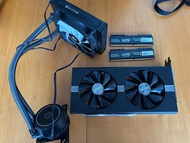 "清屋一套快走" SAPPHIRE NITRO+ RADEON RX570 RX 570 4GB + XPG Gammix D10 DDR4 3200 16GB + ID-COOLING 冷散熱器 散熱風扇