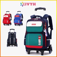 Ivyh 6 Wheels School Bag Kids Trolley  School Bag Trolley School Bag Trolley Backpack  Beg Sekolah R