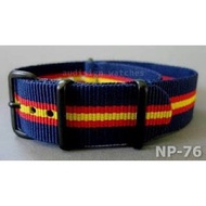 [NP-76] Nato PVD Black Buckle Strap Watch
