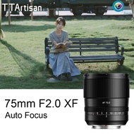 TTArtisan 75mm f2 Auto Focus APS-C Prime Lens For Fuji X Mount Cameras