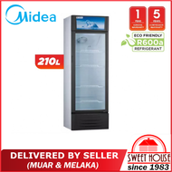 [DELIVERED BY SELLER] MIDEA 211L Chiller Showcase Refridgerator MDRZ302FGG30 (REPLACE MSC-216BE / MS