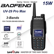 Baofeng UV-29 Pro Max Walkie Talkie Type-C Charging FM Radio 220-260mhz High Power NOAA 999Channel Two Way Radio Long Range DTMF