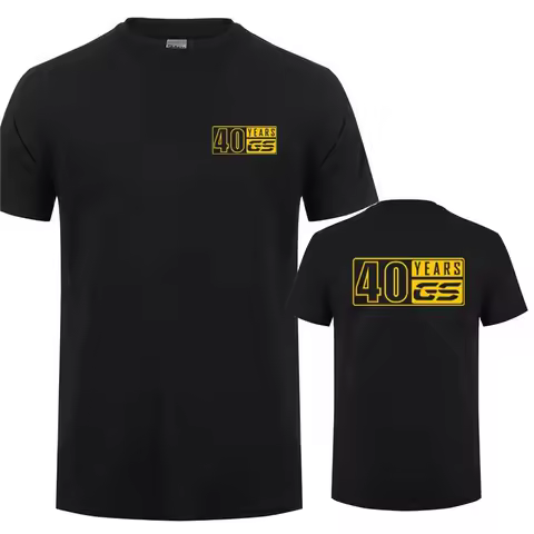40 Years GS T Shirt Men polyester breathable top for sports, casual wear, easy to maintain clothes E