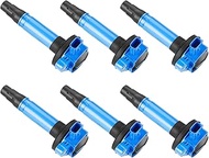 6 Packs Blue Ignition Coils Fit for Ford 2011-2014 Edge 3.7L 2007-2016 Edge 3.5L 2011-2017 Explorer,