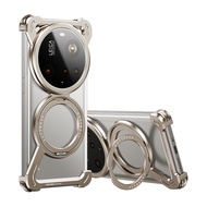 OATSBASF Z Shape Metal Minimalist Shockproof Phone Case with 360°stand for Xiaomi 15 Ultra/Xiaomi 14