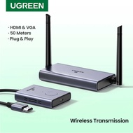 UGREEN 50M Wireless Extender 5G Transmission HDMI VGA To Point Connection
