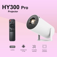 Mini projector HY300 PRO portable projector, dual band WIFI 6 5G wireless 5.0 Bluetooth Android 13 2