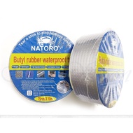 NATORO 10M Butyl Rubber Waterproof Tape Aluminum Foil Auto Fix Tape Gam Bumbuna