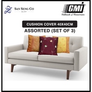 [BUY 3 GET 1 FREE] GMI Assorted Embroidered Cushion Pillow Cover 40cm x 40cm Mix and Match 11 Designs Available
