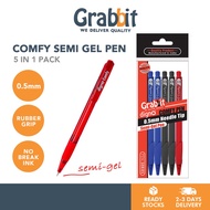 Digno Comfy Semi Gel Pen 0.5mm [5 in 1] GRAB-BP-COM