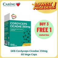 [CARiNG Pharmacy] GKB Cordyceps Cicadae 350mg 60 Capsules Eye Health Supplement Relieve Dry Tired Ey