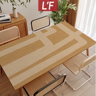 [L'F]Morandi Premium Pvc Tablecloth Waterproof Table Cover Dining Table Mat PU Coffee Table Mat Kitc