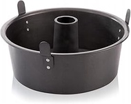 Wintem Non-Stick Steel Cake Tin 26cm Ideal for Chiffon Cake and Angel Cake - Feet Inverted to Cool S