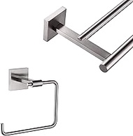36 Inch Double Towel Bars Bath Towel Rails Towel Ring Bathroom Hand Towel Holder Towel Hanger Brushe