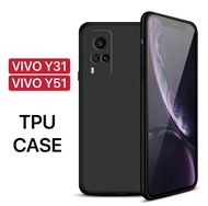 Case Vivo Y31 Y51 2021 เคสซิลิโคน เคสโทรศัพท์ วีโว่ Vivo Y31 เคสนิ่ม TPU CASE เคสสีดํา case vivo Y51