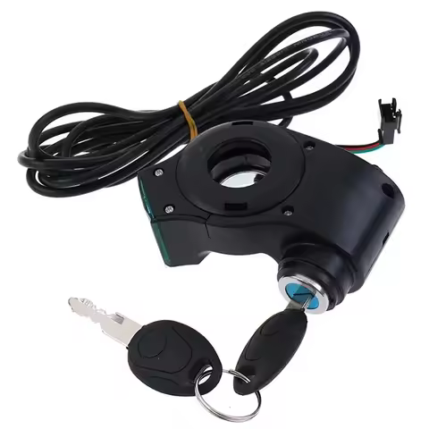 Power Switch Lock Battery Lock 24-72V Throttle Display Thumb Throttle Ebike Scooter With Key 1 Set 1