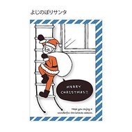 【誠品獨家】日本APJ 聖誕卡/ 拐杖棒花邊/ 爬梯子的聖誕老人