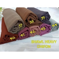 7E ONLINE SHOP SHAWL HEAVY CHIFFON