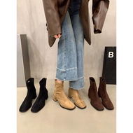 boots women winter boots women Women's Retro Thick Heel Ankle Boots - Fleece Lined Fall/Winter Style